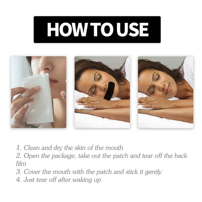 Stop Snoring Patch Nose Breathing Correction Improve Sleeping Promoting Better Breath Portable Night Sleep Mouth Orthosis Tape Beauty Trend Shop