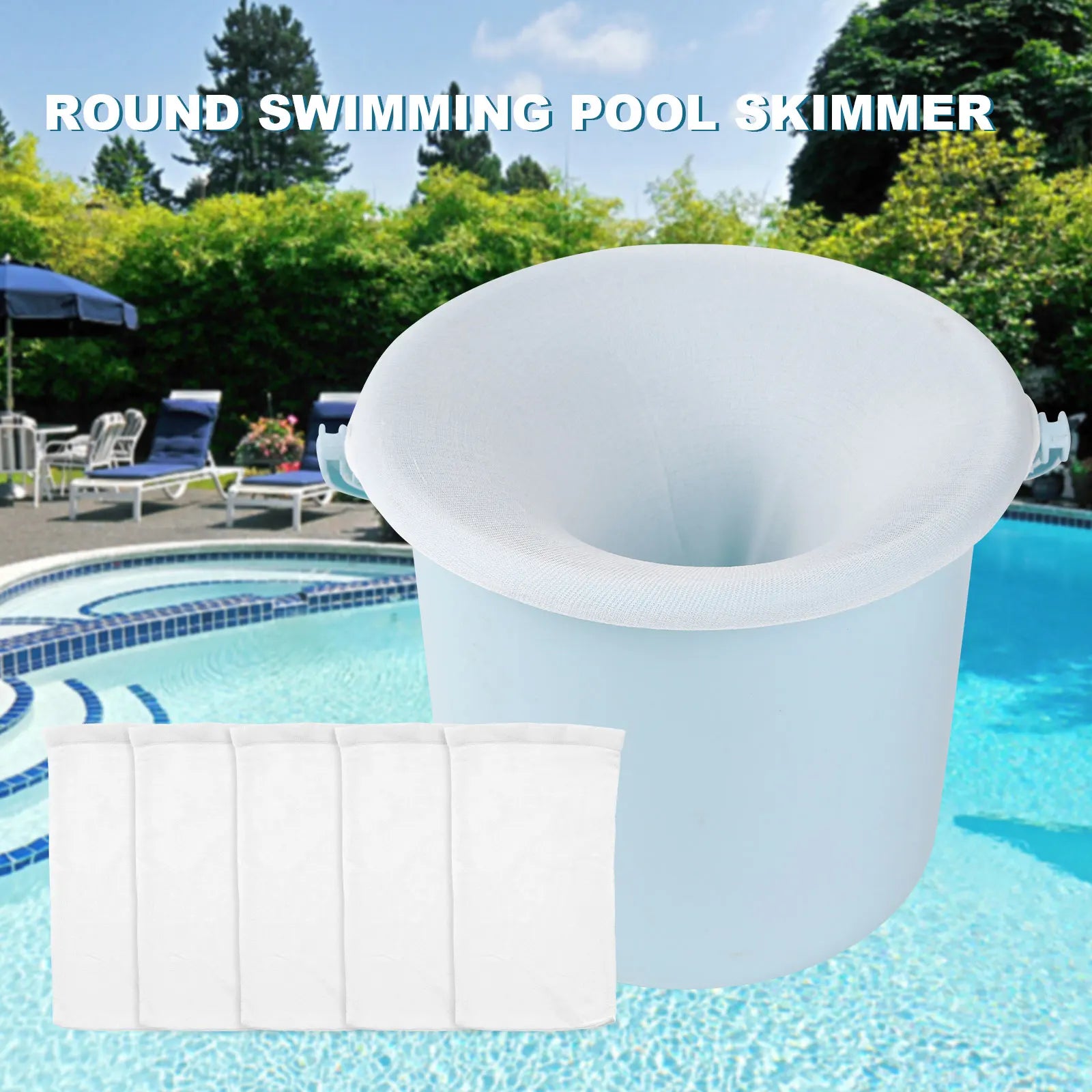 200-5PCS Pool Skimmer Socks Swimming Pool Filter Socks Basket Skimmer Elastic Nylon Mesh Pool Filter Debris Leaves Storage Socks Beauty World Shop