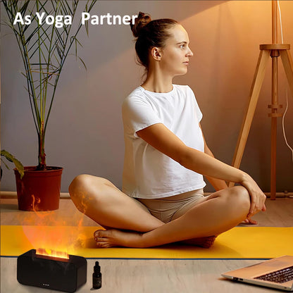 Air Aroma Humidifier Diffuser Essential Oils Humidifiers Mini Flame Automatic Fragrance Diffuser Home Humidifier With LED Light Beauty World Shop