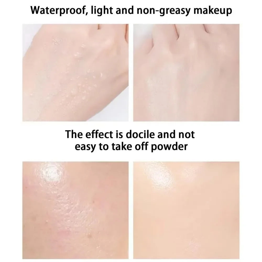 Face Makeup Primer Tri-color Cream Contour Color Isolation Waterproof Makeup Foundation Natural Makeup Base Cream 40g Beauty World Shop