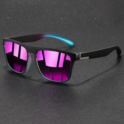 Fashion Vintage Square Sunglasses Men Women Fishing Driving Man Luxury Brand Designer Sun Glasses Anti-Glare Retro Eyewear Beauty World Shop