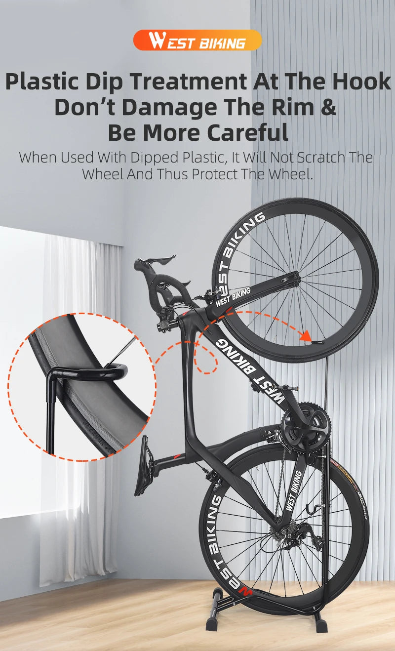 WEST BIKING 3 In 1 Bicycle Parking Rack Multifunctional Bike Indoor Garage Storage Stand MTB Road Bike Maintenance Repair Stand Beauty World Shop