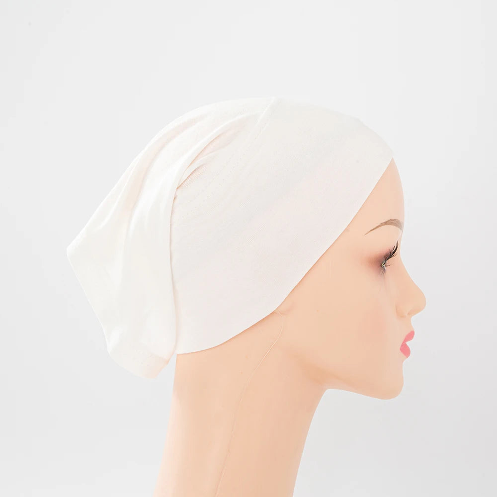 56colors Fashion Women Inner Hijab Tube Muslim Cap Bonnet Plain Islamic Underscarf Bamboo Jersey Undercaps Beauty World Shop