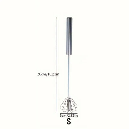 Stainless Steel Egg Beater Durable Semi-Automatic Mixer for Effortless Egg Cream Mixing Stirring and Beating for Kitchen Baking Beauty World Shop