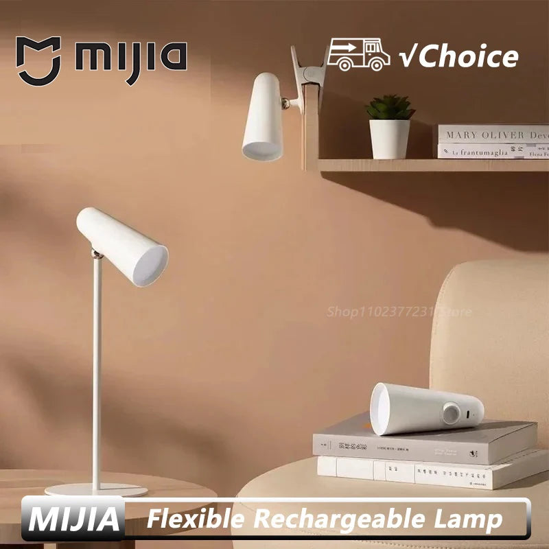 Mijia LED Desk Lamp Multifunctional Type-c Rechargeable Reading Lamp 3 In 1 Study Office Portable Bedside Night Light Beauty World Shop