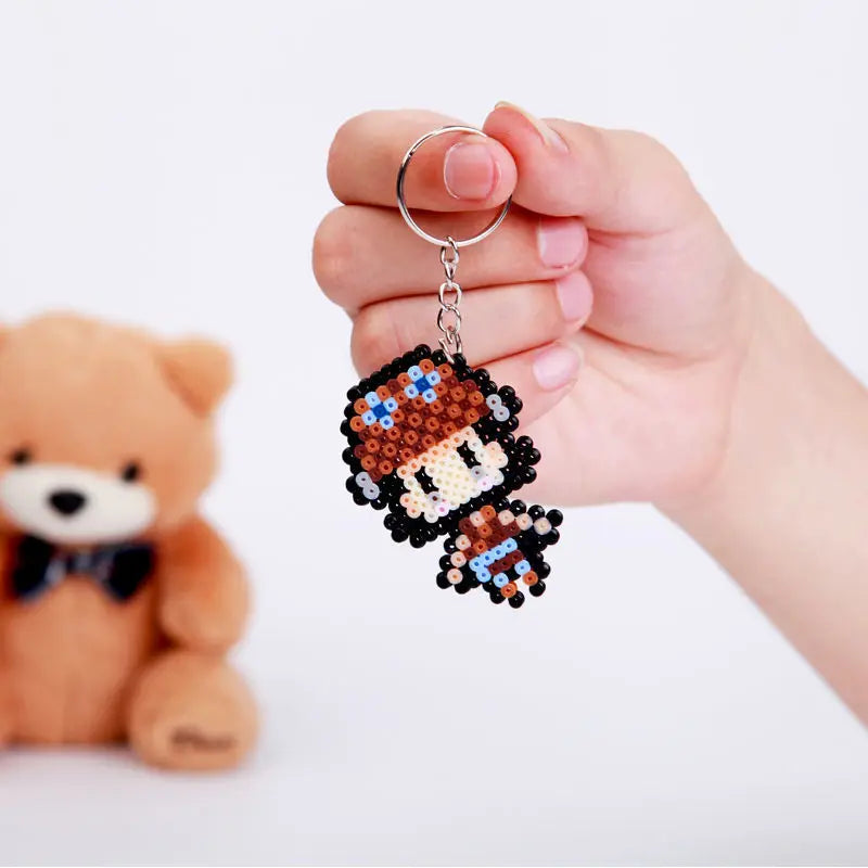 2.6mm Perler Hama beads Set 3D Puzzle Iron Beads Toy Kids Creative Handmade Craft DIY Gift fuse beads Have large pegboard Beauty World Shop