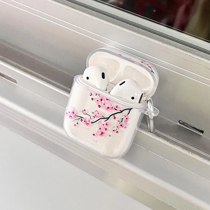 Clear TPU Sakura Custom   Cases For Airpods pro2  Fashion Silicon Headphone Earphone Cover For AirPods 3 case