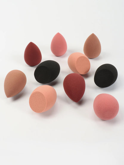 10 件 Mini Makeup Sponge Powder Puff Beauty Sponge for Makeup Concealer Liquid Foundation Face Cosmetic Puff Make up Sponge Beauty World Shop