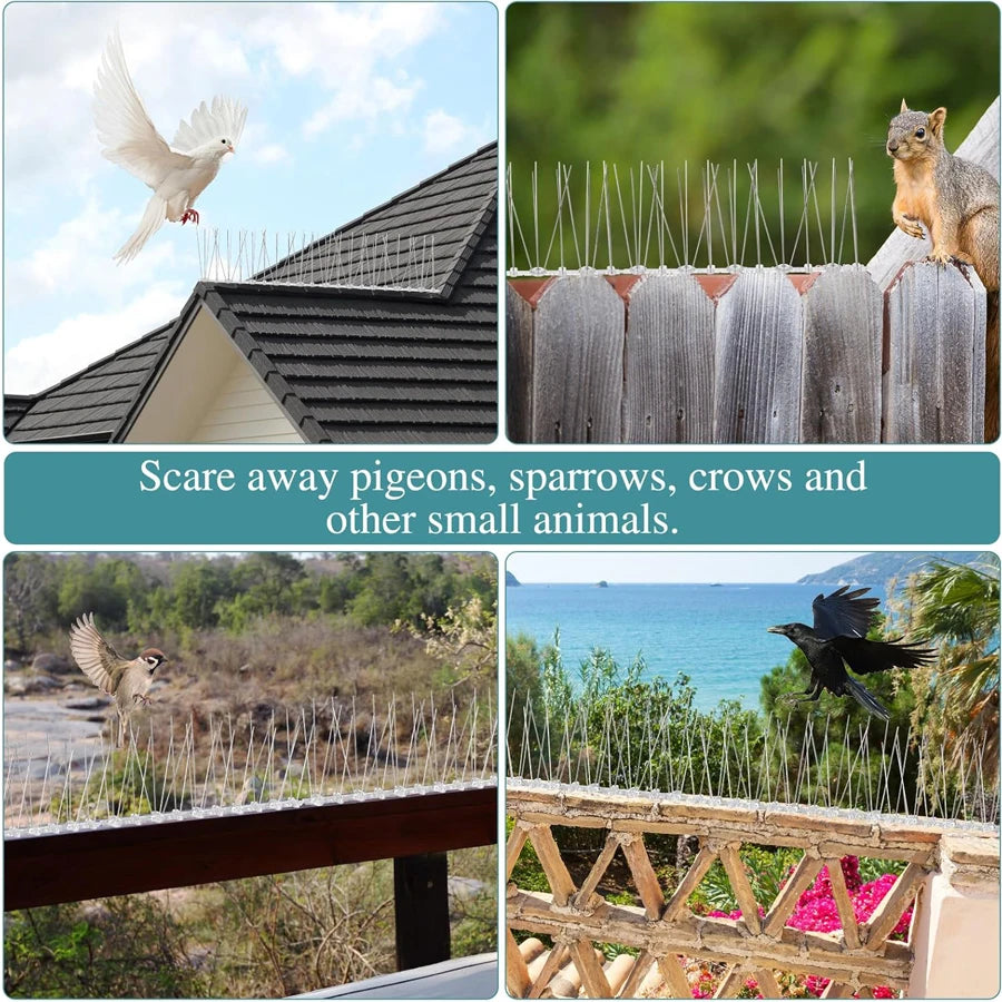 Bird Spikes Repellent Supplies Scarecaper Pigeons Animal Repeller Deterrent Amazes Birds Anti Outdoor Pest Control Products Home Beauty World Shop