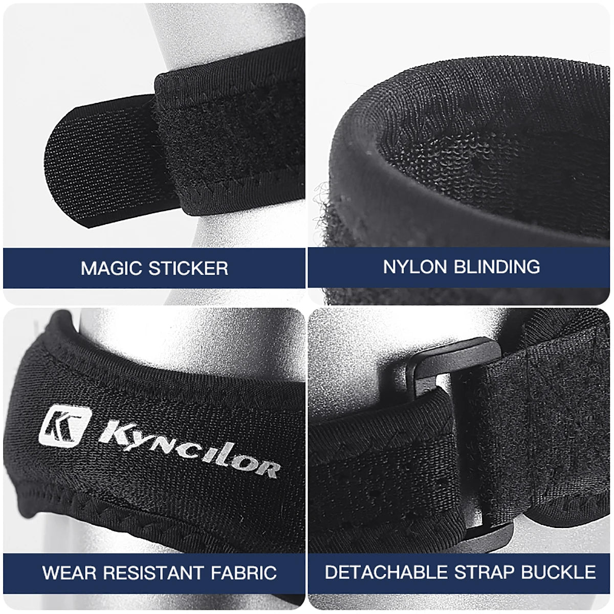 1PC Patella Kneecap Band Adjustable Silica Gel Knee Tendon Strap Protector Knee Pad Running Sports Cycling Gym Knee Support Beauty World Shop