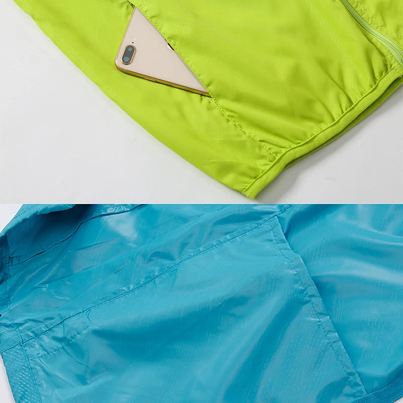 JNLN Men Women Waterproof Hiking Jackets Quick Dry Camping Windbreaker Unisex Outdoor Trekking Raincoat Anti UV Packable Clothes Beauty World Shop