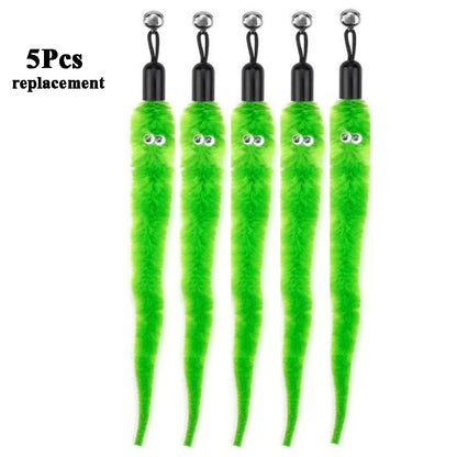 Replace Plush Cat Toy Accessories Worms Replacement Head Funny Cat Stick Pet Toys 5/10/6/11 Pcs Beauty World Shop
