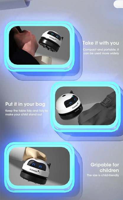Desk Table Dust Vacuum Handheld Mini Vacuum Cleaner USB Table Sweeper Home Office Desktop Pencil Crumbs Cleaner Vacuum Cleaner Beauty World Shop