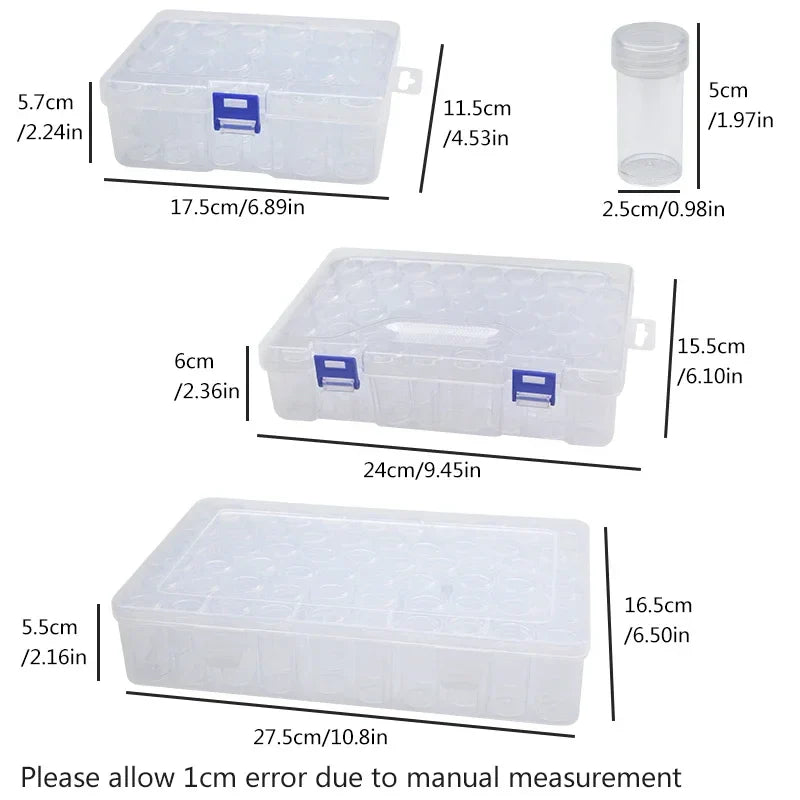 5 pcs Transparent Lockable Box Small Object Storage Box Fishing Gear Accessories Box Plastic Material Beauty Trend Shop