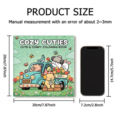 COZY CUTIES Bold-easy Patterns Coloring Book for Adults Cute Drawing Book Perfect Gift for Party and Birthday Beauty World Shop
