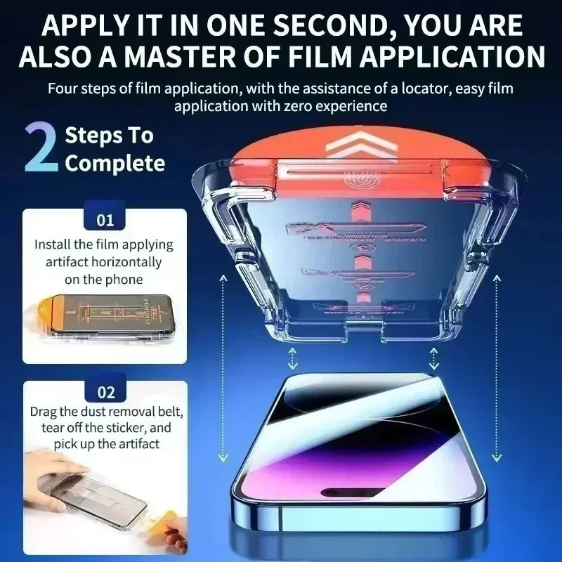 NNBILI 3Pcs Dust free Installation Tempered Glass For iPhone 13 14 16 15 11 12 17 Pro Max 17Air 15 16 14 Plus X Screen Protector Beauty World Shop