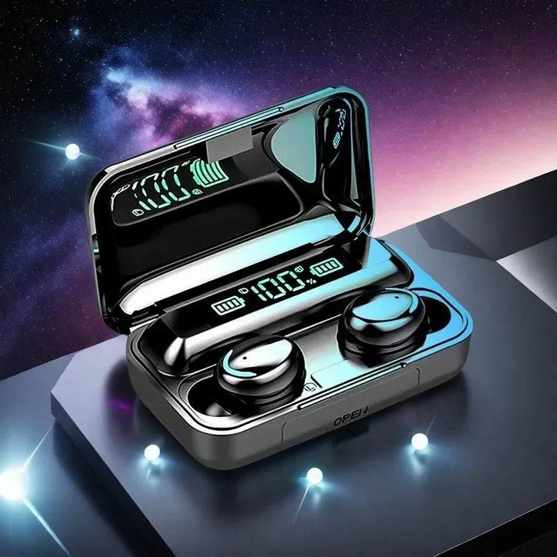 F9 Sport Wireless Earphones Bluetooth Stereo Headphones Noise Reduction Waterproof Earbuds with Mic for Beauty Fashion