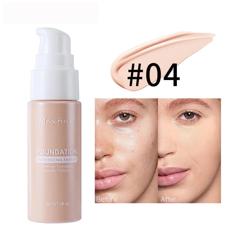 Liquid Foundation Effective Concealer Waterproof Sweat-resistant Makeup Professional Cosmetics Beauty World Shop