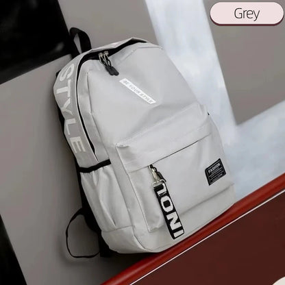 Fashion trend backpack backpack for men and women junior high school high school student bag large capacity korean version of th Beauty World Shop