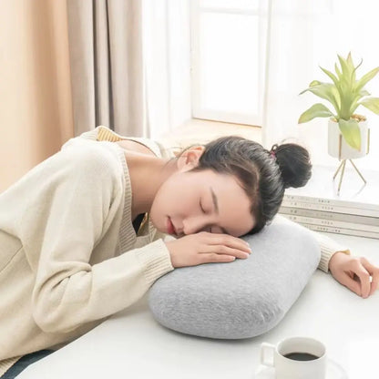 Portable Sponge Nap Pillow Macaron Color Soft Neck Pillow Multifunction Cervical Support Travel Sleeping Pillow Office Beauty World Shop