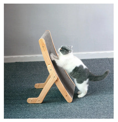 Cat Scratcher Board Wooden Frame Medium Cat Scratching Bed 3 In 1 Scratching Post Anti-Scratch Toys Claw Couch Scraper For Cats