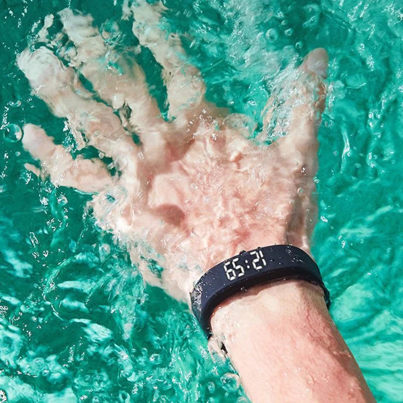 Smart Bracelet LED Digital Waterproof Smart Clock Smartband With running pedometer Monitor Smart Band Vibration Alarm Reminder Beauty World Shop