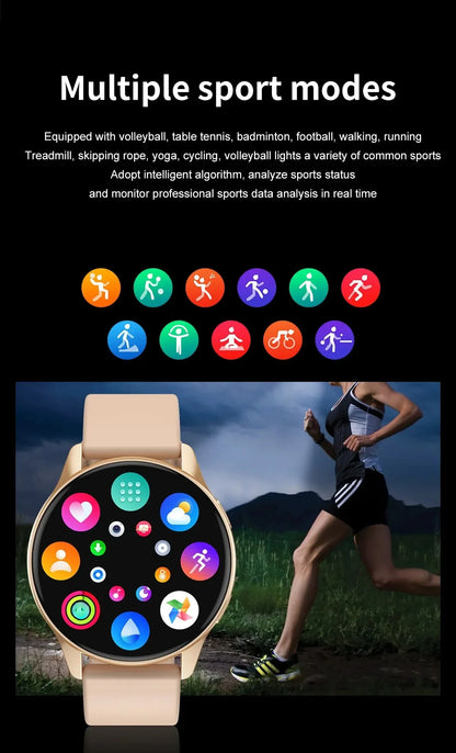 Pro New Women Delicacy Bluetooth Call Smart Watch Health Tracking Bluetooth Call Alarm Clock Smartwatches Men Smartwatch Sports