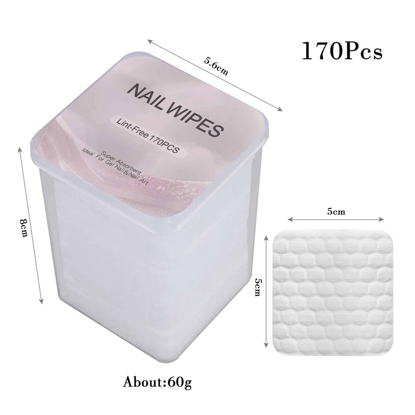 Nail Polish Remover Wipes Nail Cleaning Pads, Non Woven Nail Pads For Women Girl Beauty Salon Beauty World Shop