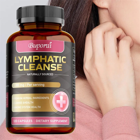Lymphatic Cleanse - Supports Lymph Node Health and Fluid Balance, Boosts Immunity, and Promotes Overall Well-being - 120pcs Beauty World Shop