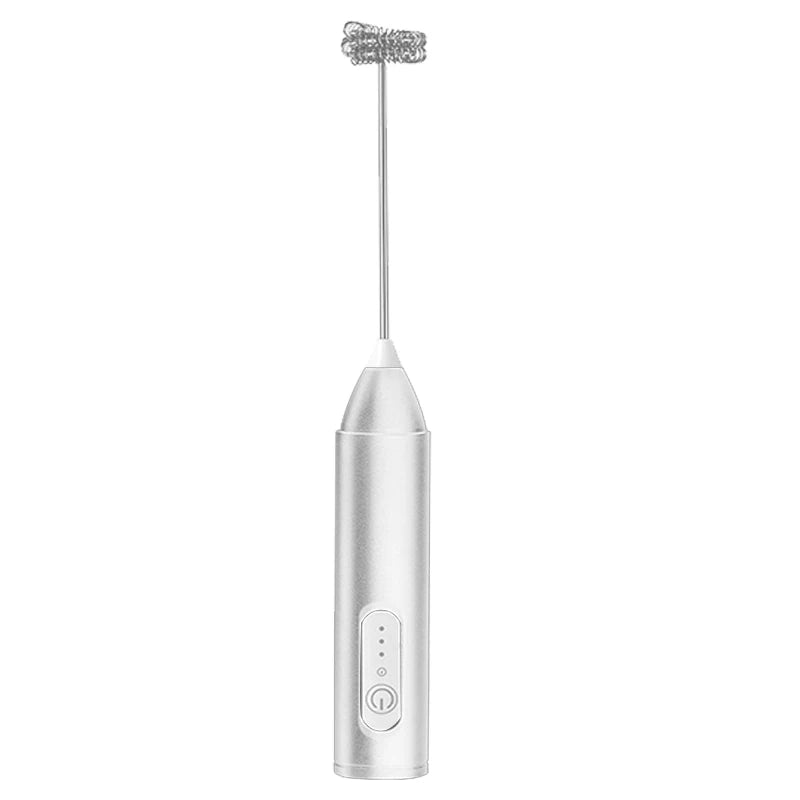 UPGRADED Electric Coffee Frother/MILK Whisk+Egg Beater MINI Food Blender USB Rechargeable Handheld Three Speeds Espresso Tools Beauty World Shop