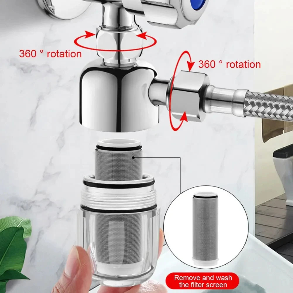Stainless Steel Household Water Filter Front Inlet Tap Anti-Scale Shower Purifier for Drinking Water Beauty World Shop