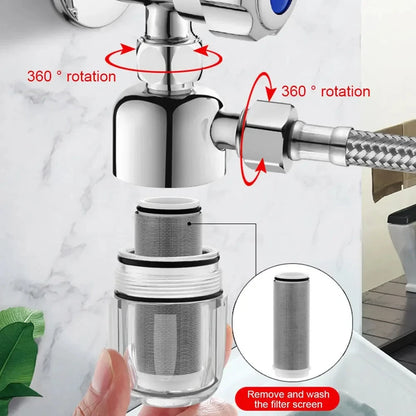 Stainless Steel Household Water Filter Front Inlet Tap Anti-Scale Shower Purifier for Drinking Water Beauty World Shop