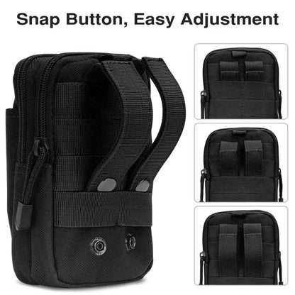 Mobile Phone Case Pouch Waist Bag Waterproof Nylon Multifunction Casual Men Waist Pack Male Small Bag Beauty World Shop