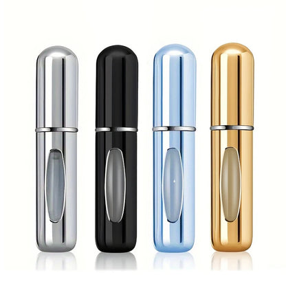 1/4Pcs 5ml Perfume Atomizer Portable Liquid Container for Cosmetics Traveling Mini Aluminum Spray Empty Refillable Bottle Beauty World Shop
