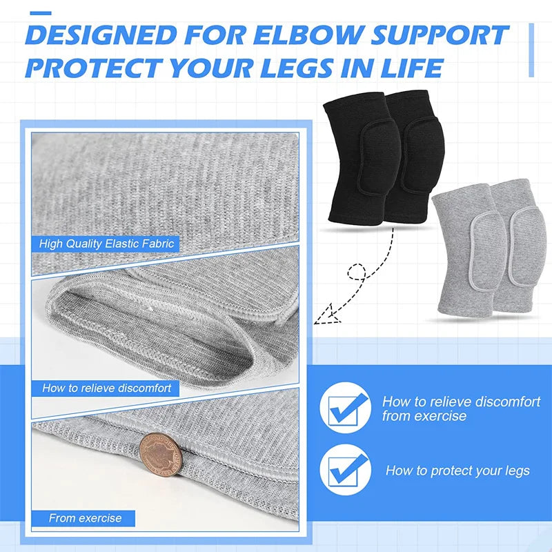 WorthWhile Dancing Knee Pads for Volleyball Yoga Women Kids Men Patella Brace Support EVA Kneepad Fitness Protector Work Gear Beauty World Shop