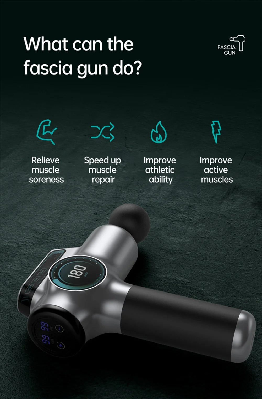 99 Speed Professional Muscle Massage Gun Massager Massager for Neck and Back Massage Instrument Dropshipping Fitness Equipment Beauty World Shop