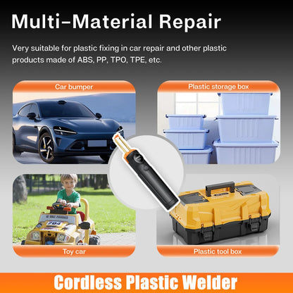 Portable Hot Stapler Plastic Welding Machine Car Bumper Repair Kit PVC Plastic Repairs Wireless Handheld Plastic Soldering Gun ﻿ Beauty World Shop