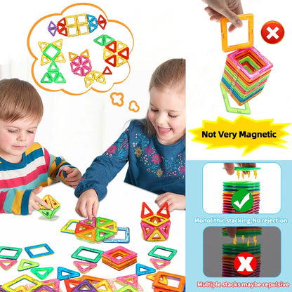 Magnetic Building Blocks DIY Magnets Toys medium size STEM Toys Construction Toys Learning Educational Magnet Toys Beauty World Shop