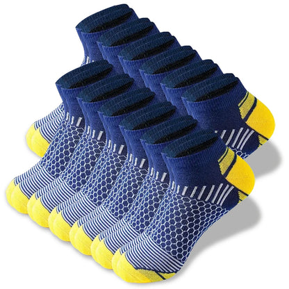 6/12 Pairs Colorful Men's Low Tub Socks Fashion Comfortable Autumn Classic Black Business Sock High-quality Men's Short Socks Beauty World Shop