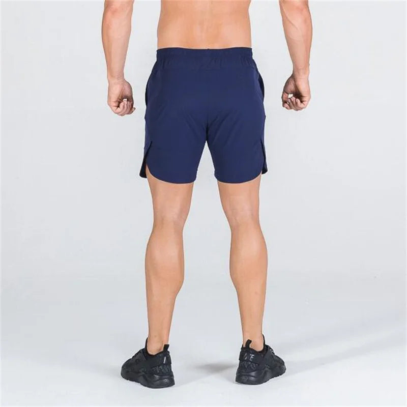 double-deck fitness sports shorts men summer slim quick drying breathable woven Shorts Men's sweatpants training gym clothing Beauty World Shop