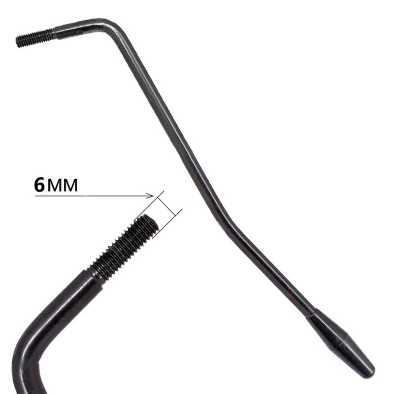M6 Tremolo Bridge Arm Whammy Bar for Electric Guitar Chrome Black Gold Thread Diameter 6mm Guitar Accessories Beauty World Shop