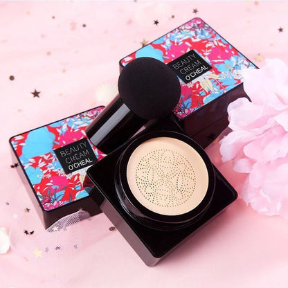 OCHEAL Mushroom Head BB Cream Foundation Cream for Face Makeup Concealer Cushion for Face Base Cream Makeup Cushion Compact Beauty World Shop