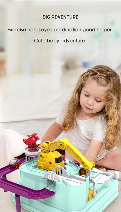 Racing Rail Car Model Educational Toys Children Track Adventure Game Brain Mechanical Interactive Train Animals Space Rocket Toy Beauty Fashion