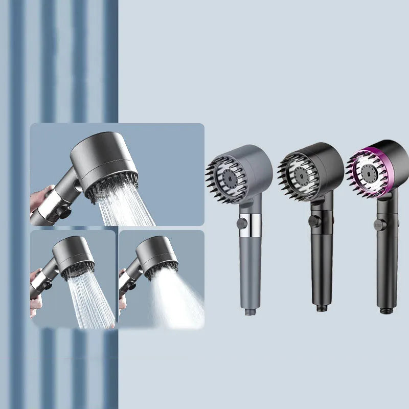 Shower head Shower Filter with Four Modes Bathroom Accessories Head Massage Shower Accessories Shower Knobs Home Furnishings Beauty World Shop