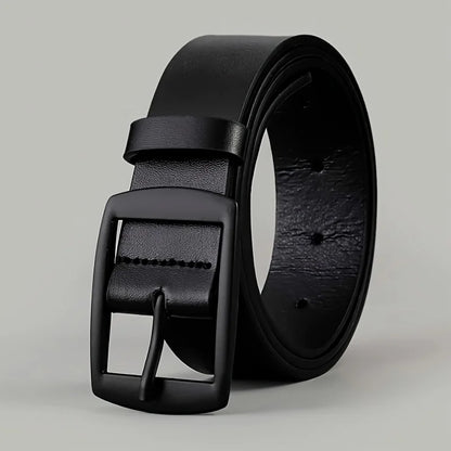 New Luxury Belt for Men PU Leather Belt Metal Pin Buckle High Quality Famous Brand Designer Waist Strap Belt for Jeans Plus Size Beauty World Shop