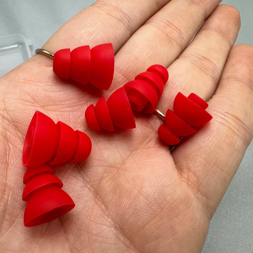 Three layers Silicone In-Ear Earphone Headset Earbud Bud Tips Earbuds eartips Earplug 6pcs/3pair