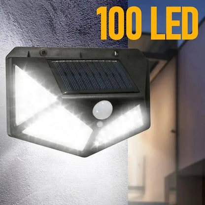 1/2/4/6Pcs 100 LED Wall Lights Outdoor Solar Lamp PIR Motion Sensor Solar Powered Sunlight Street Light for Garden Decoration Beauty World Shop