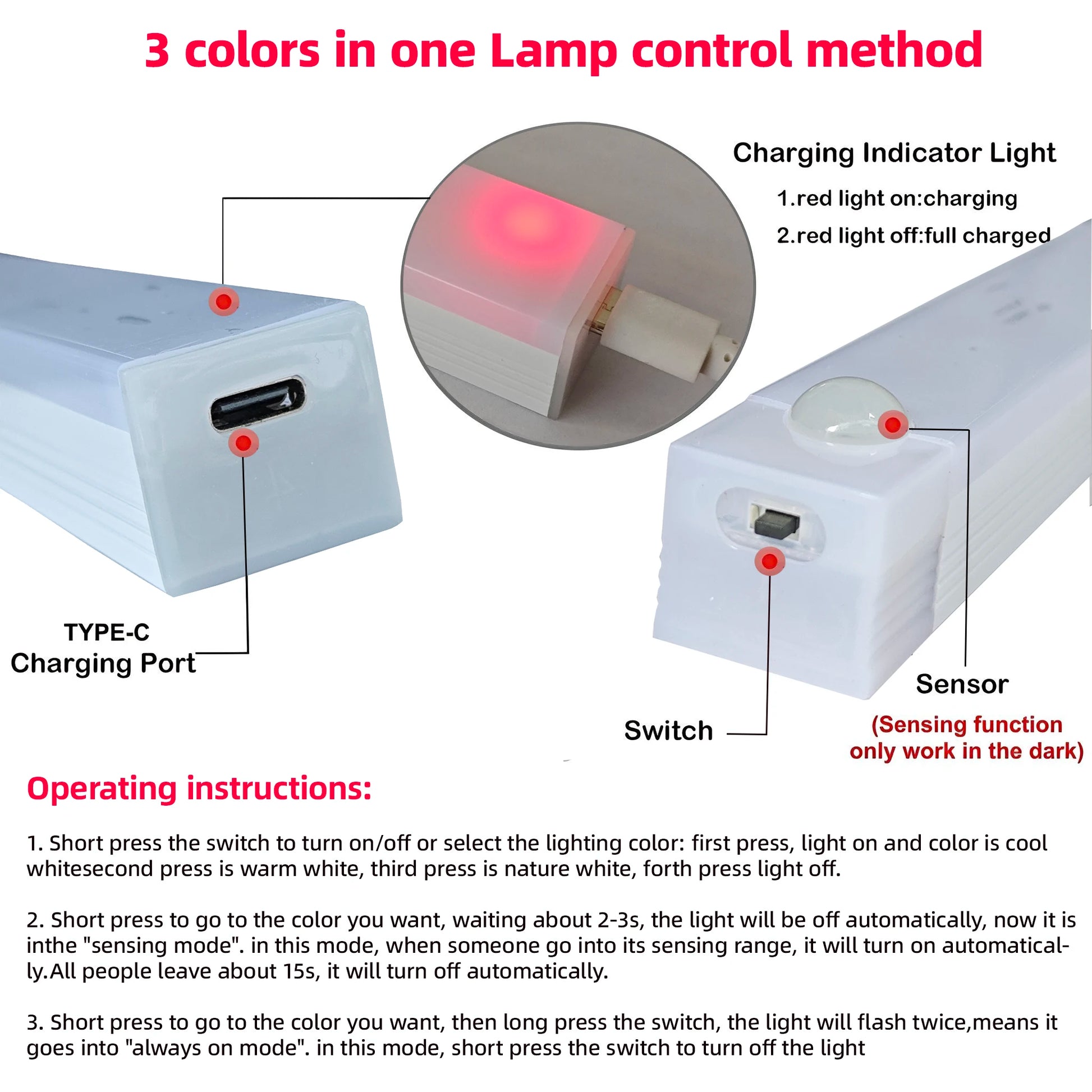 Wireless LED Night Lights Motion Sensor Lights Closet Kitchen Night Lights Bedroom Detector Light Cabinet Staircase Backlit Beauty World Shop