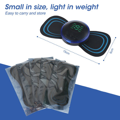 Electric Neck Massager EMS Muscle Massage Stimulator Low Frequency Instrument Back Cervical Calf Patches Pain Joints Mini Device Beauty World Shop