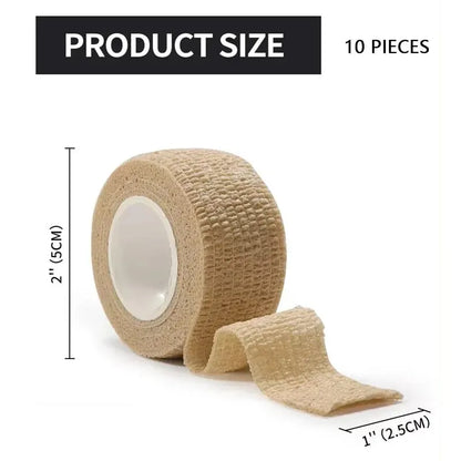 Self Adherent Cohesive Bandage Wrap Stretch Non Woven Self Adhesive Tape - Skin Colour Athletic Elastic Bandage Beauty World Shop